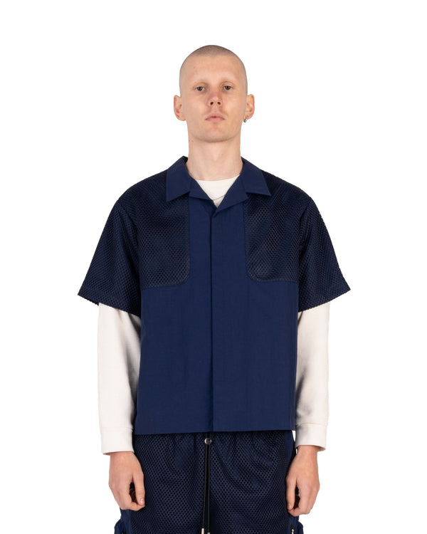 MESH LAYERED SHIRT