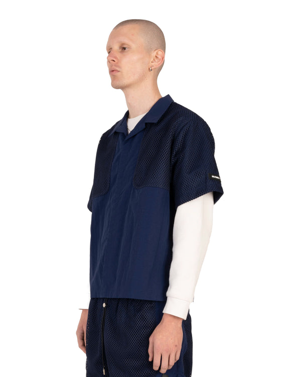 MESH LAYERED SHIRT