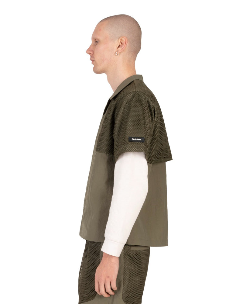 MESH LAYERED SHIRT