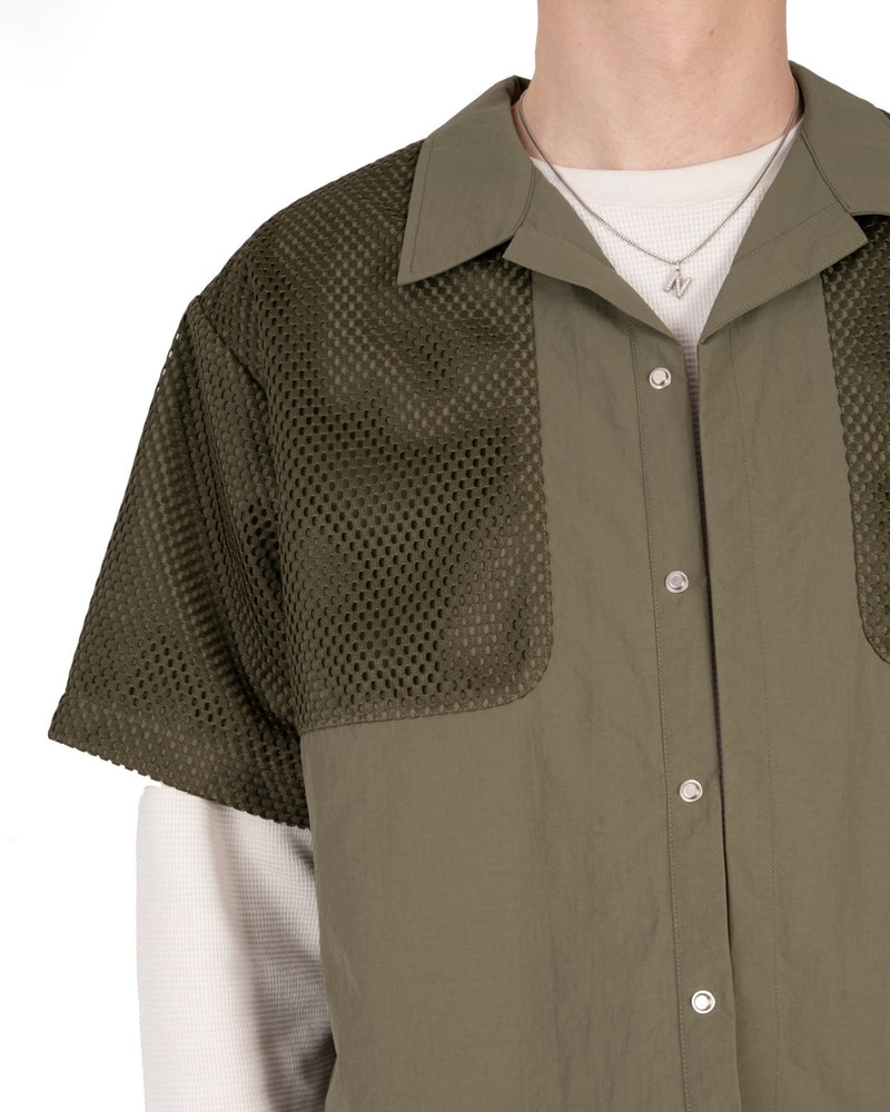 MESH LAYERED SHIRT