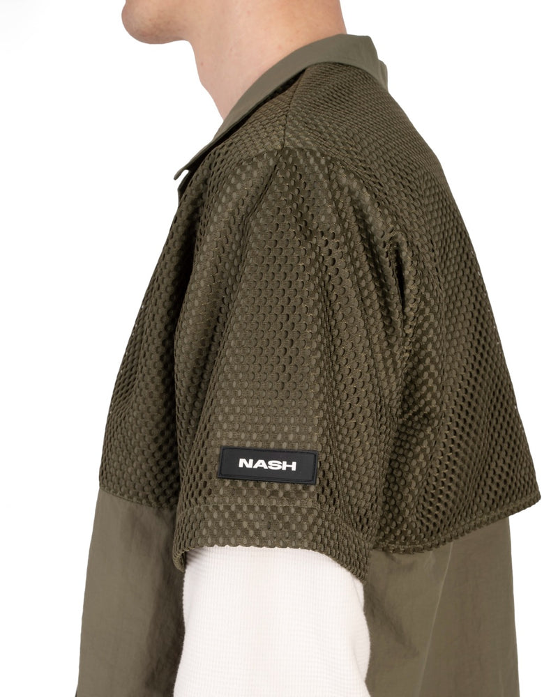 MESH LAYERED SHIRT